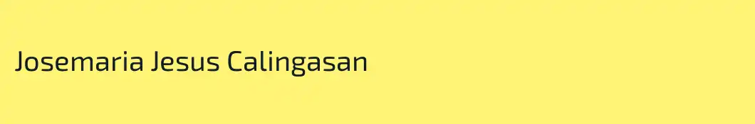 Josemaria Jesus Calingasan